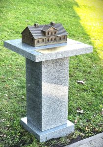 2026. Memorial Plaque – Model for Jonas and Algirdas Moigiai. Panevėžys. Granite, bronze. H – 110 cm.